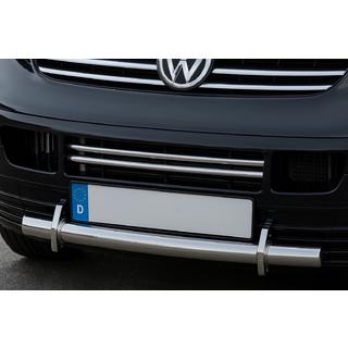 Bumper grille trims (2 pcs, stainless steel) Volkswagen T5 Transporter 2003-2010 photo 1