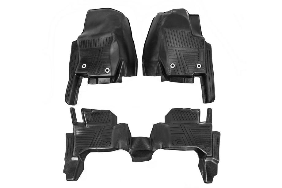 Toyota Land Cruiser Prado 250 2023- Rubber Floor Mats Niken Luxury 3D (3 pcs) Photo 4