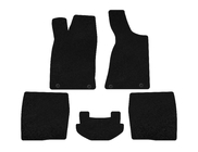 Audi 80/90 1987-1996 Deluxe textile floor mats (1987-1991, Sedan, black) photo 1
