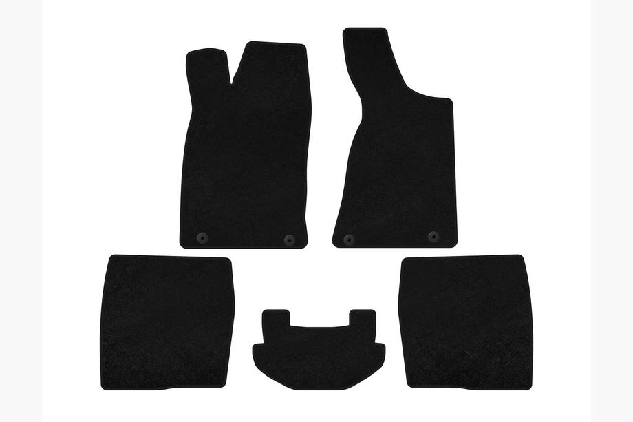 Audi 80/90 1987-1996 Deluxe textile floor mats (1987-1991, Sedan, black) Image