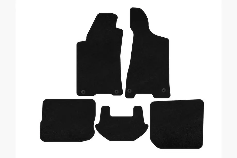 Audi 80/90 1987-1996 Deluxe textile floor mats (1991-1996, Sedan, black) Image