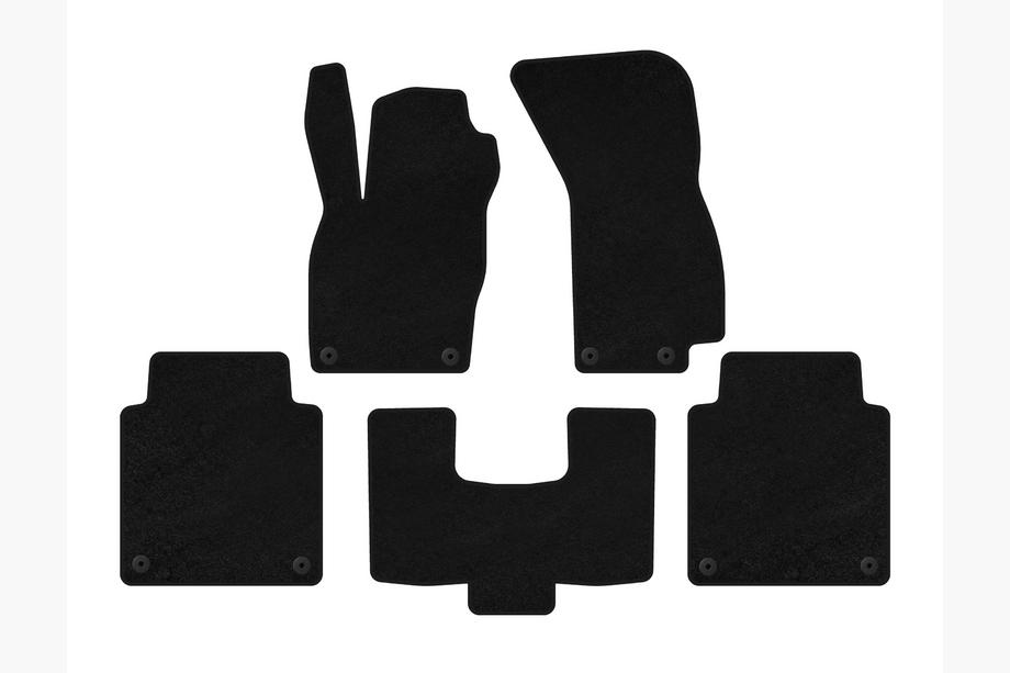 Audi A8 2018- Deluxe Textile Floor Mats (Long, Black) Image