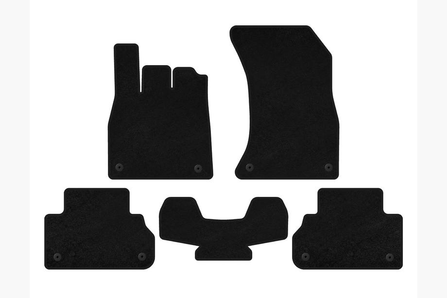 Audi Q5 2017-2025 Deluxe Textile Floor Mats (Black) Image