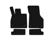 Audi TT 2014-2023 Deluxe Textile Floor Mats (Coupe, Black) photo 1