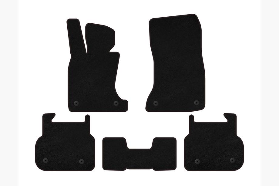BMW 7 Series F01/F02 2008-2015 Deluxe Textile Floor Mats (for F01, Black) Photo 1