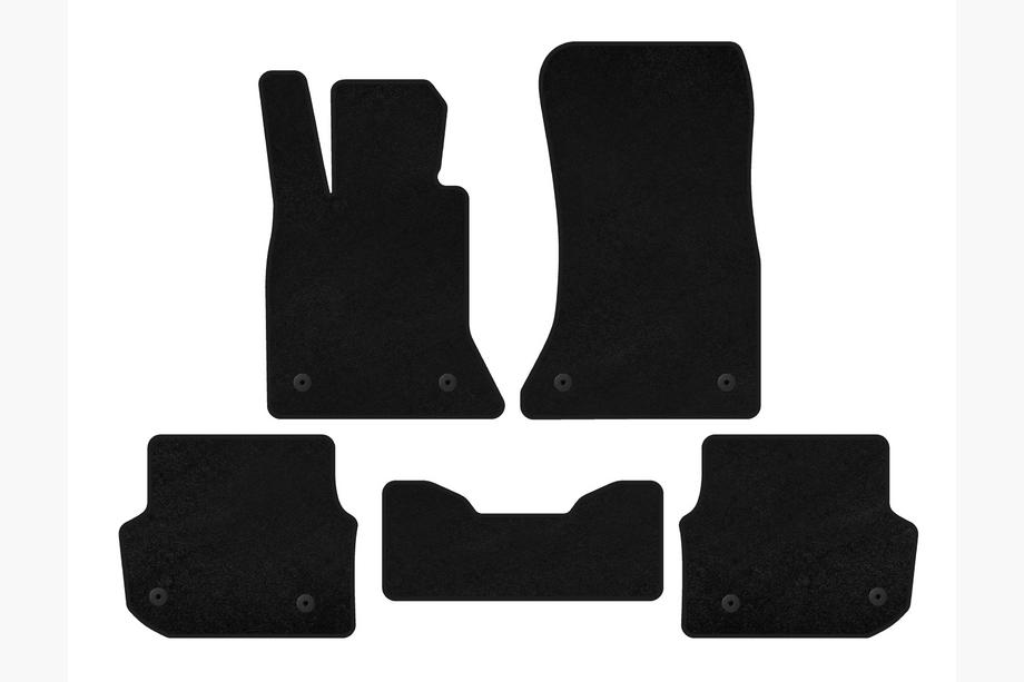 BMW 5 Series F10/F11 2010–2016 Deluxe Textile Floor Mats (for F-11, black) Image