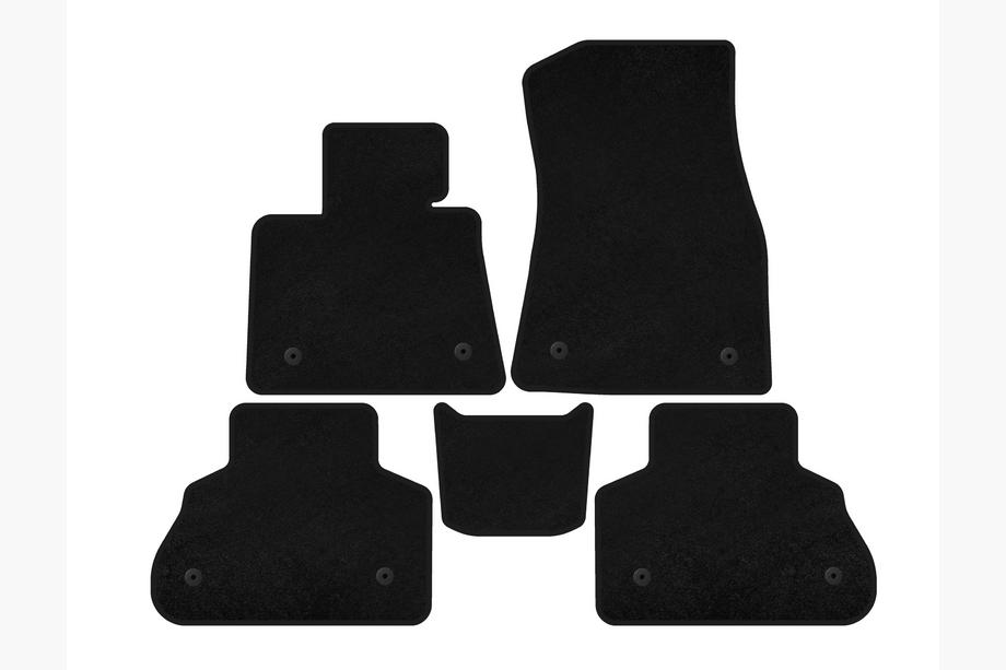 BMW X5 G05 2019–2026 Deluxe Textile Floor Mats (Black) Image