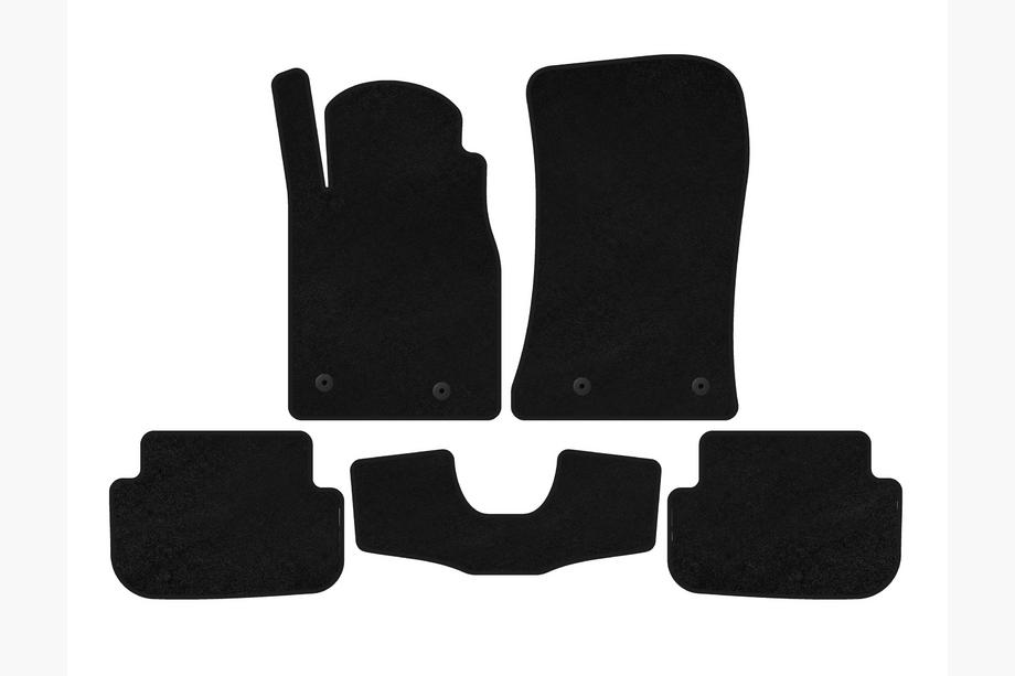 Chevrolet Camaro 2009-2015 Deluxe Textile Floor Mats (Black) Image