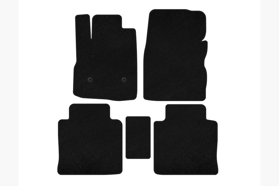 Chevrolet Equinox 2009-2016 Deluxe Textile Floor Mats (2009-2015, Black) Image