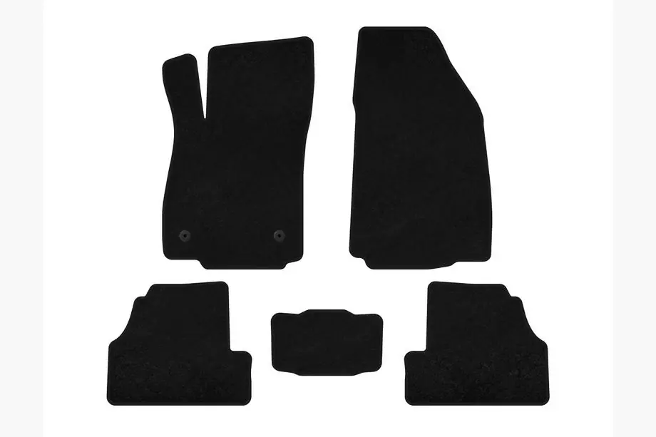 Chevrolet Trax 2012-2023 Deluxe Textile Floor Mats (2012-2019, Black) Image