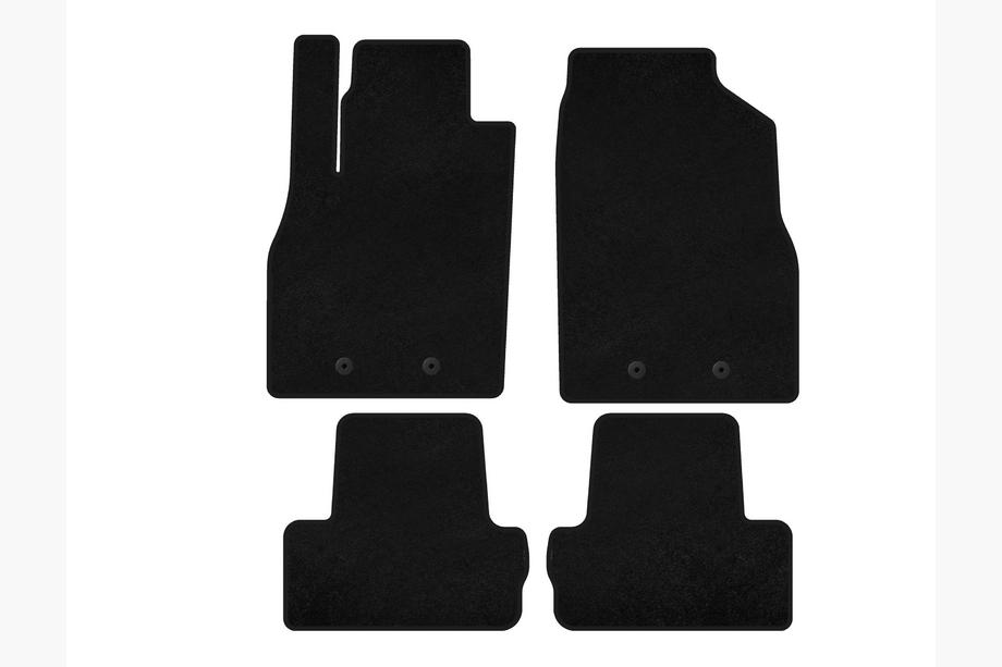 Chevrolet Volt 2010-2016 Deluxe Textile Floor Mats (Black) Image