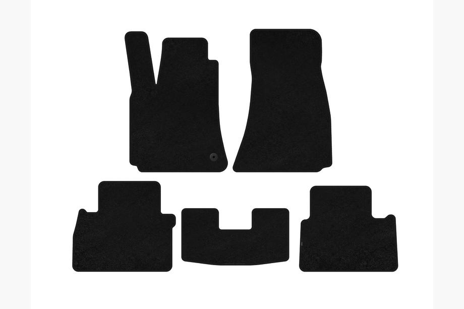 Chrysler C300 2004-2011 Deluxe Textile Floor Mats (SD, Black) Image