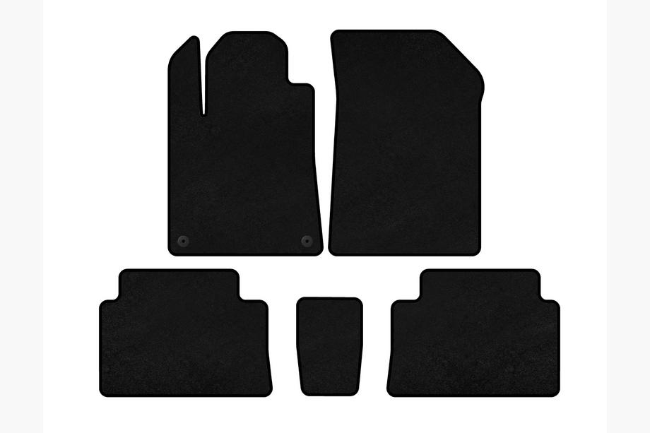 Citroen C-5 2001-2008 Deluxe Textile Floor Mats (Black) Image