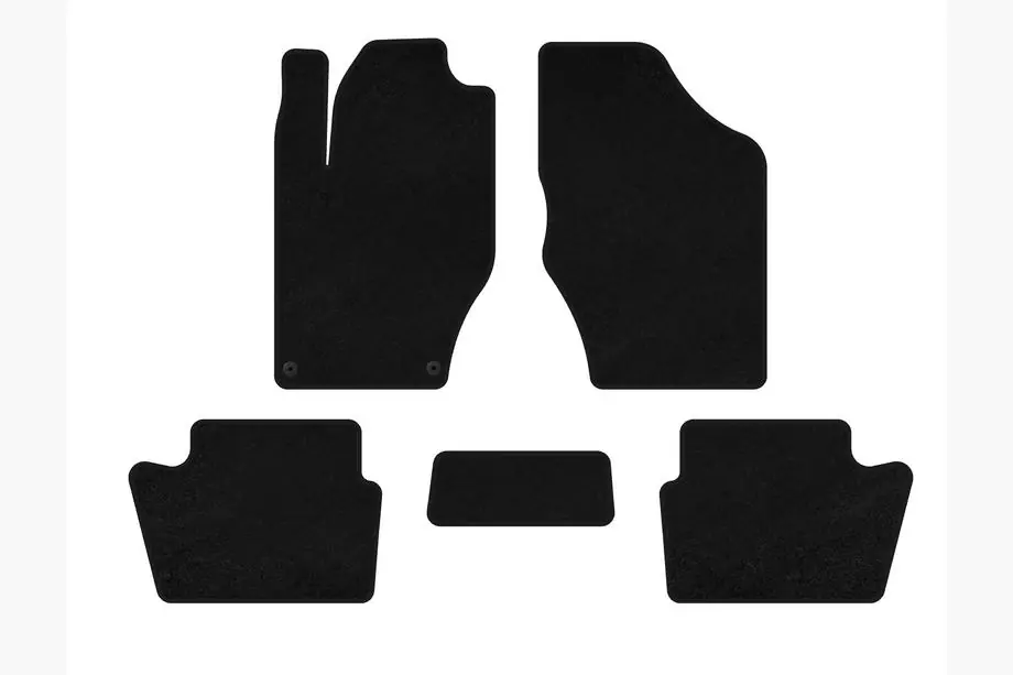 Citroen DS-4 2010-2015 Deluxe Textile Floor Mats (HB, Pre-Facelift, Black) Image