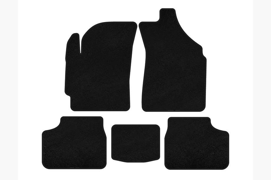 Daewoo Matiz 1998-2008 Deluxe Textile Floor Mats (Black) Image