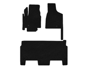 Dodge Grand Caravan V 2008-2020 Deluxe Textile Mats (2008-2020, 2 Rows, 8-Seater/SXT Trim, Black) photo 1