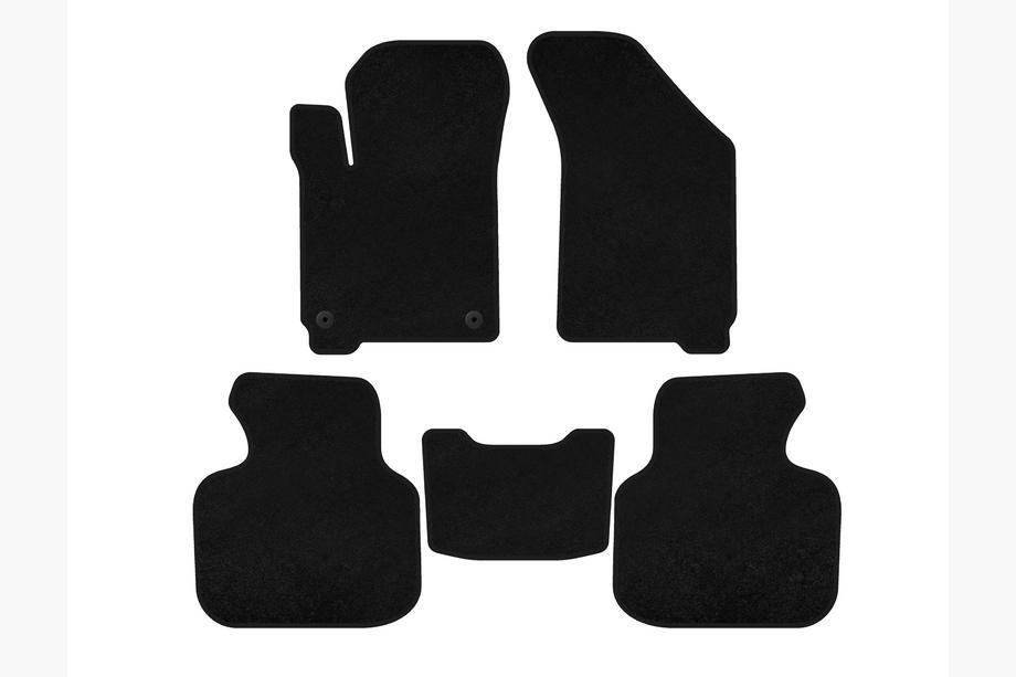 Dodge Journey 2008-2020 Deluxe Textile Floor Mats (2011-2020, 7-seater, black) Photo 1