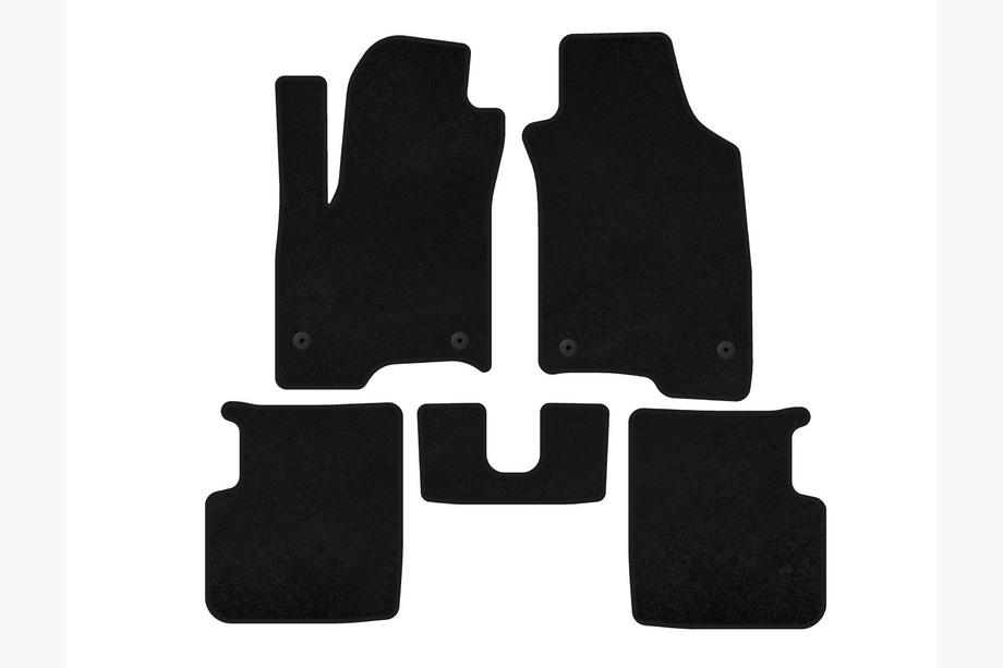 Fiat Panda 2011-2023 Deluxe Textile Floor Mats (Black) Image