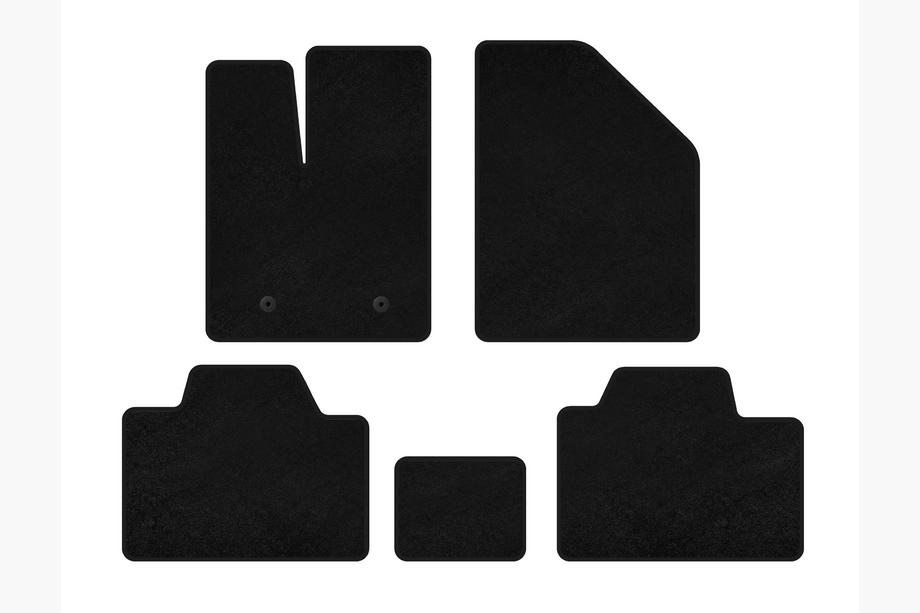 Ford Edge 2006-2014 Deluxe Textile Floor Mats (Black) Image
