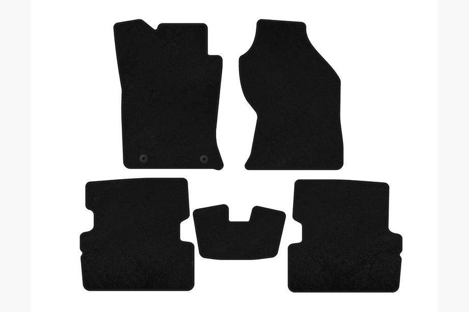 Ford Focus I 1998-2005 Deluxe Textile Floor Mats (2001-2005, SW, Black) Image