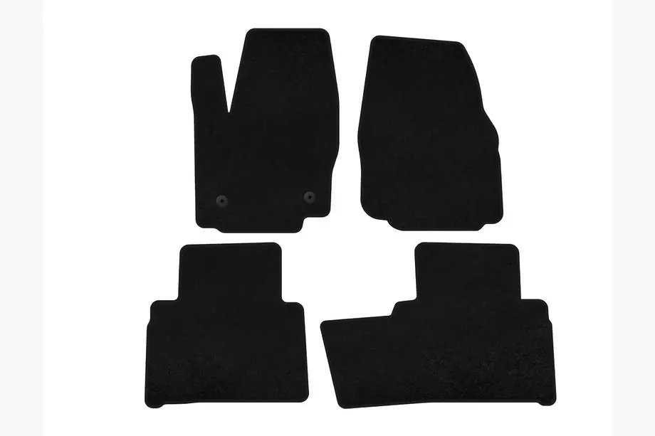 Ford Galaxy 2007-2015 Deluxe Textile Floor Mats (2 Rows, Black) Image