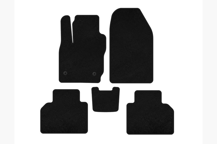 Ford Courier 2014-2023 Deluxe Textile Floor Mats (Black) Image