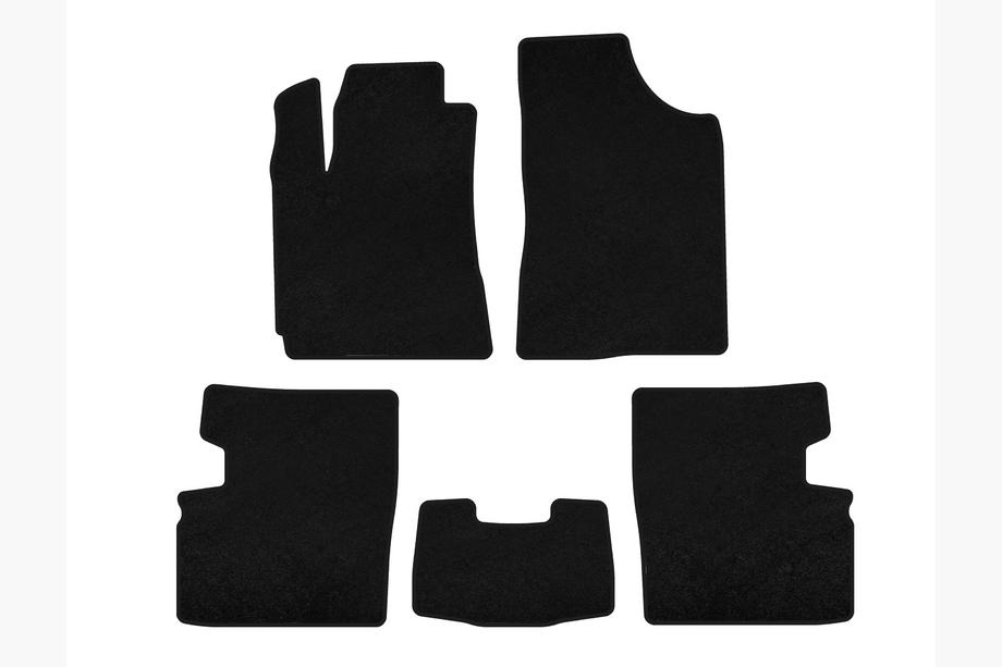 Geely Emgrand EC7 2009- Deluxe Textile Floor Mats (2009-2014, HB, 5-door, black) Image