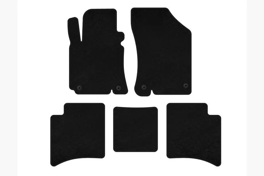Geely MK Cross 2010-2016 Deluxe Textile Floor Mats (Black) Image