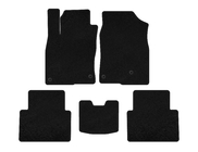 Honda Civic Sedan X 2016-2021 Deluxe Textile Floor Mats (SD, Black) photo 1