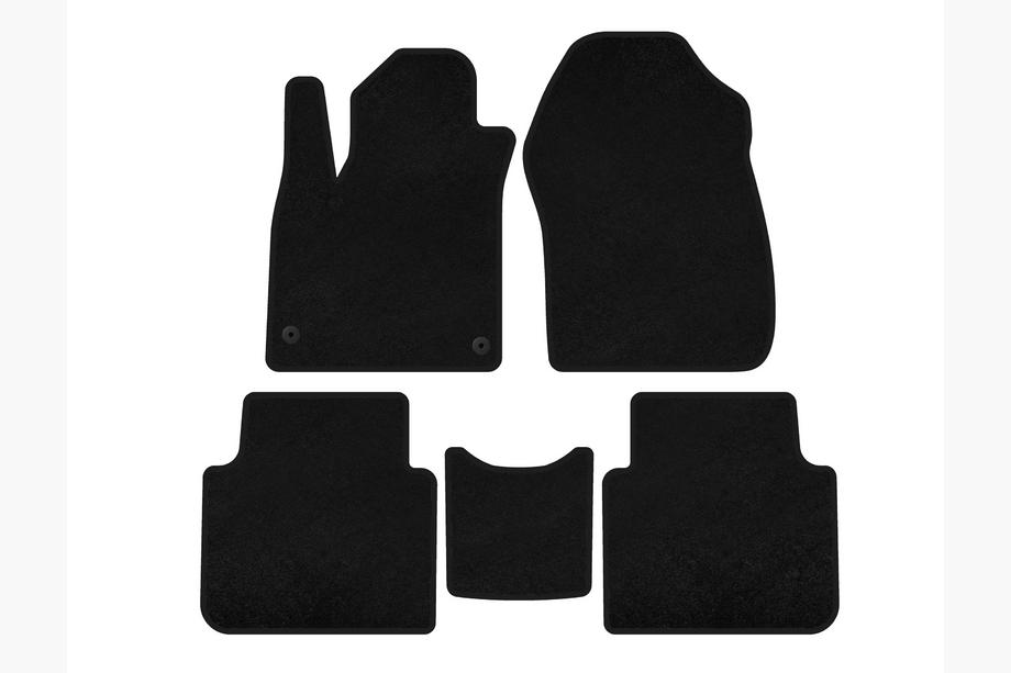 Honda CRV 2017-2022 Deluxe textile floor mats (7-seater, black, 2020-2022) Image
