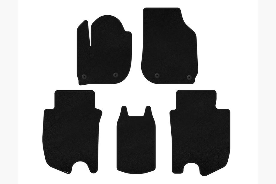 Honda FIT/Jazz 2014–2020 Deluxe Textile Floor Mats (HB, Hybrid, Black) Image