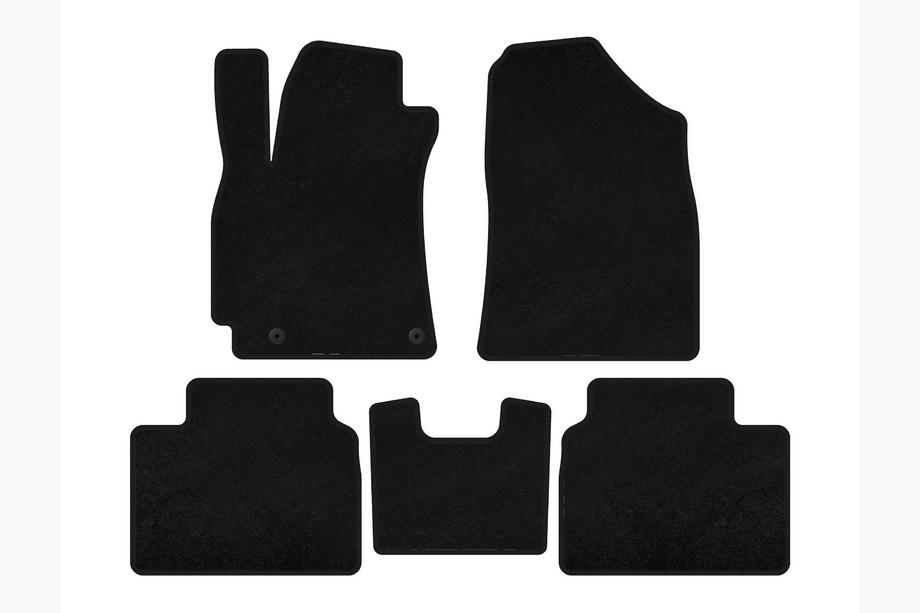 Hyundai Elantra (CN7) 2020- Deluxe Textile Floor Mats (SD, Black) Image