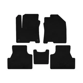Deluxe Textile Floor Mats (2019-2020, Electric, Black) photo 1