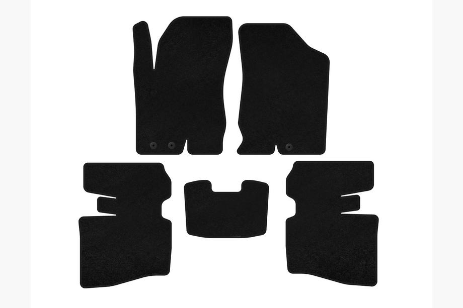 Hyundai I-30 2007-2011 Deluxe Textile Floor Mats (SW, Black) Image