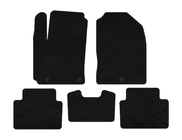 Hyundai Kona 2017-2023 Deluxe Textile Floor Mats (2017-2020, Petrol, Black) photo 1