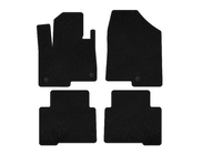 Hyundai Santa Fe 4 2018-2023 Deluxe Textile Floor Mats (2 rows, for Grand, black) photo 1