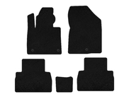 Hyundai Santa Fe 4 2018-2023 Deluxe Textile Floor Mats (2018-2020, Black) photo 1