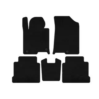Deluxe Textile Car Mats (black) Hyundai Sonata LF 2014-2019 photo 1