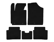 Hyundai Veloster 2011-2017 Deluxe Textile Floor Mats (Black) photo 1