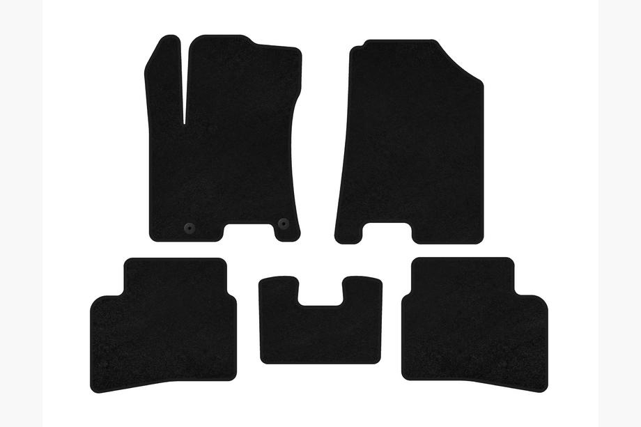 Hyundai Venue 2019- Deluxe Textile Floor Mats (Black) Image