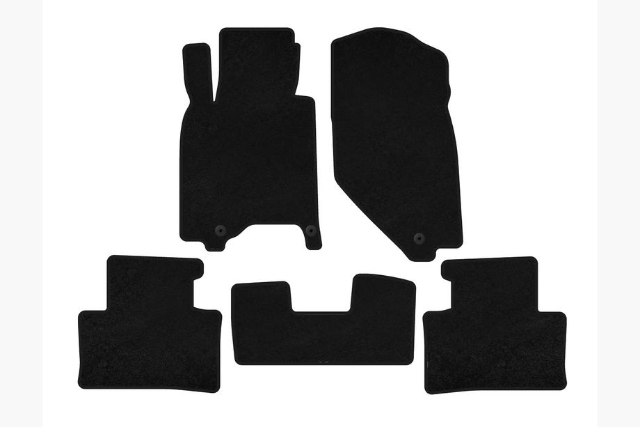 Infiniti G25/G35/37 (V36/CV36) 2006-2015 Deluxe Textile Floor Mats (G37 X, SD, Black) Photo 1