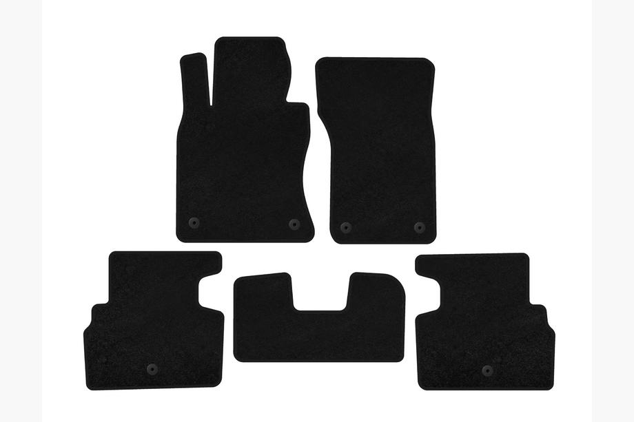 Infiniti Q50/Q60 2013-2024 Deluxe Textile Floor Mats (SD, Black) Image