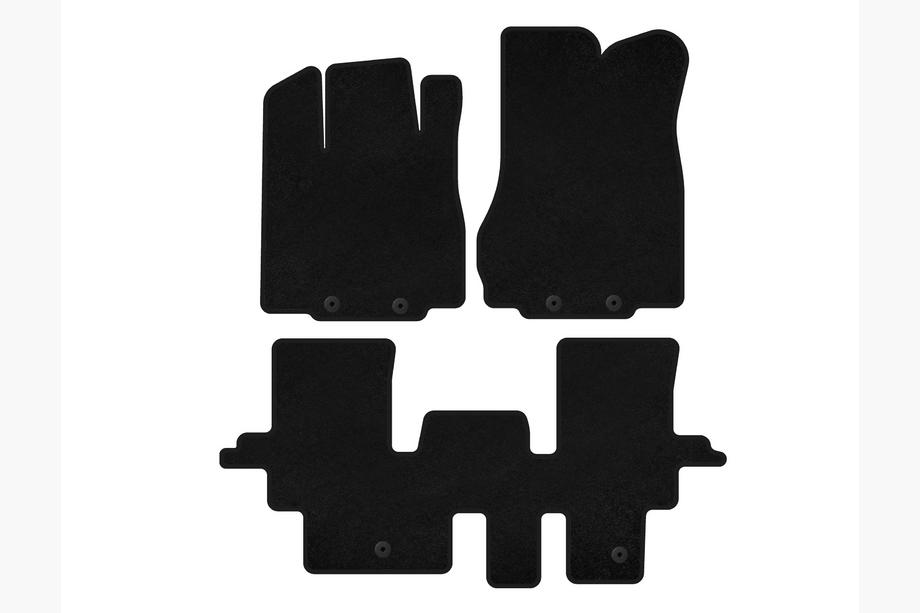 Infiniti QX60 2016-2021 Deluxe Carpet Floor Mats (2 Rows, Black) Image