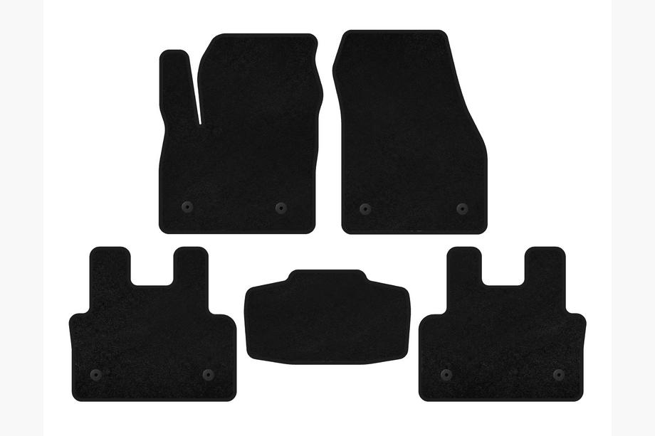 Jaguar E-Pace 2017-2024 Deluxe Textile Floor Mats (Black) Image