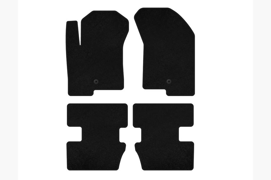 Jeep Compass 2006-2016 Deluxe Textile Floor Mats (2006-2011, Black) Image