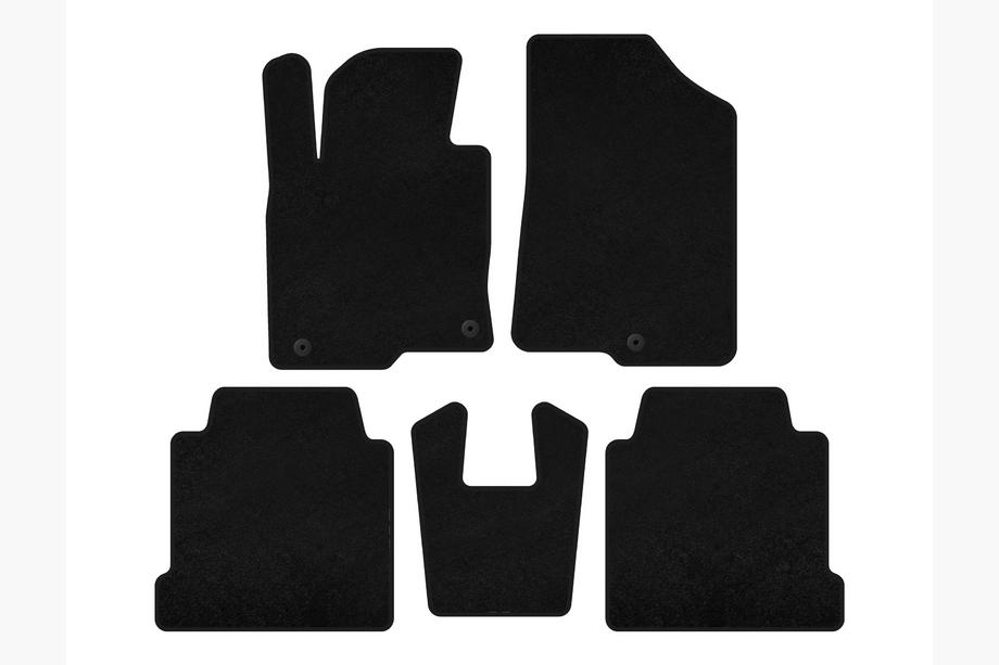 Kia Cadenza 2016- Deluxe Textile Floor Mats (Black) Image