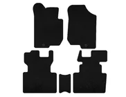 Kia Carens 1999-2012 Deluxe textile floor mats (2006-2012, 2 rows, 7-seater, Black) photo 1