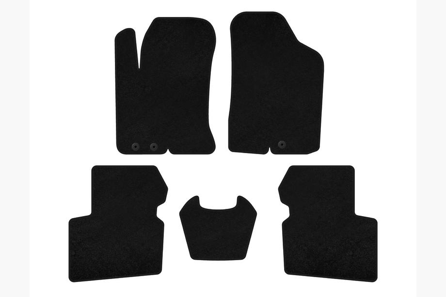 Kia Cerato 2 2010-2013 Deluxe Textile Floor Mats (SD, Black) Image