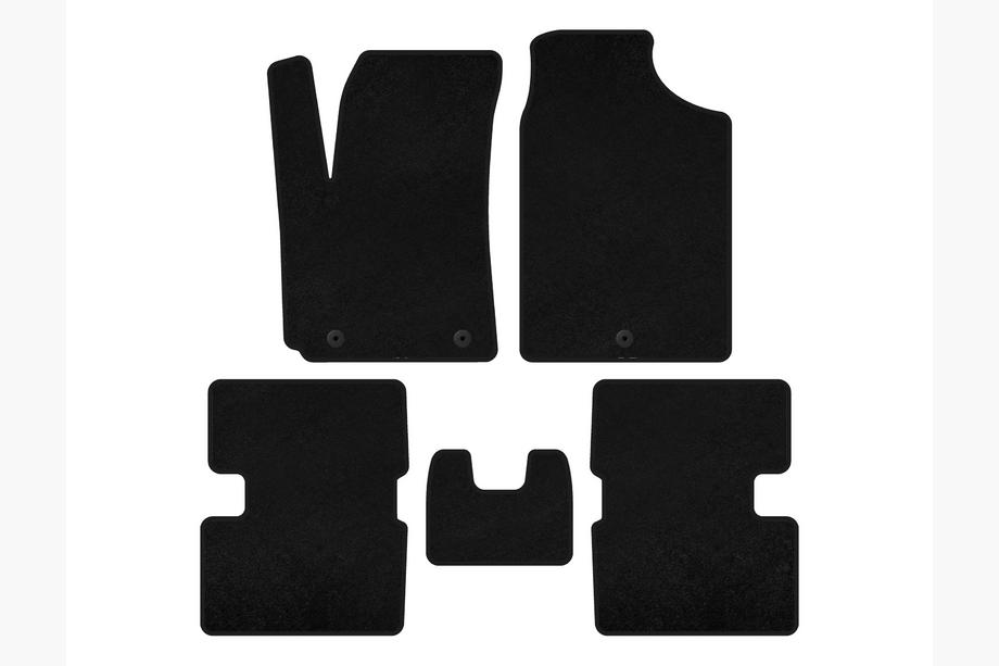 Kia Picanto 2016- Deluxe Textile Floor Mats (HB, Black) Image