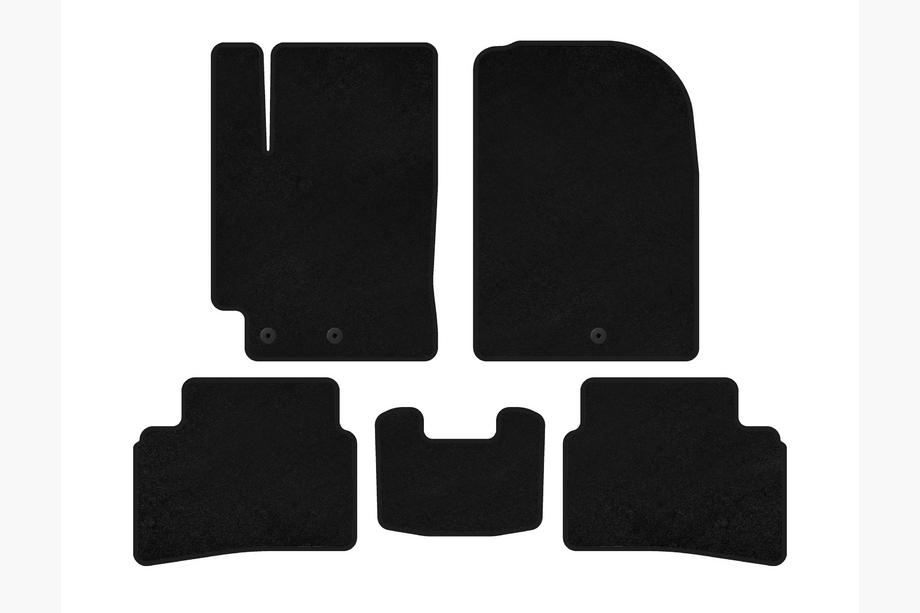 Kia Stonic 2017- Deluxe Textile Floor Mats (2019+, Black) Image
